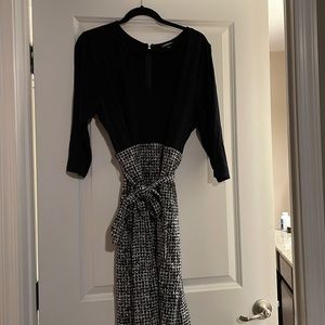 Black houndstooth Express dress